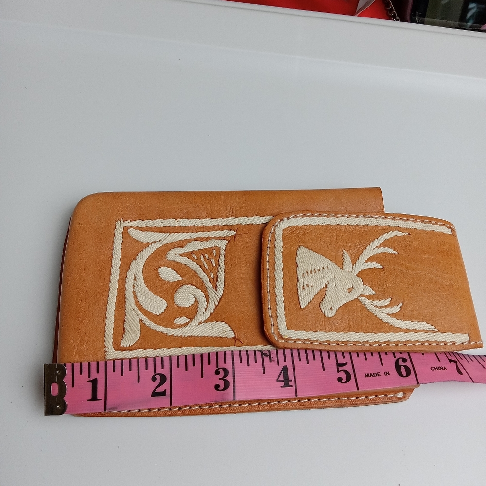WESTERN LEATHER CELL PHONE CASE,‎ FUNDA VAQUERA DE CUERO COWBOY RODEO PHONE CASE - Picture 3 of 6